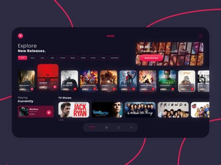 Streaming service interface comparison