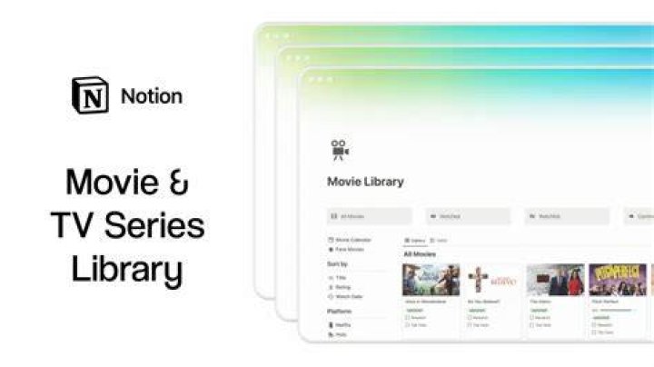 Movie streaming library with categories
